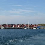 Göteborg rote Schwedenhäuser